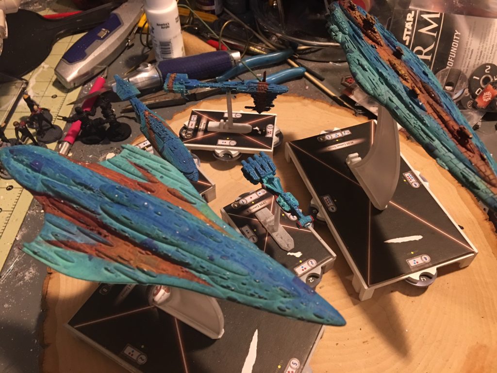 Picture of painted rebel ships